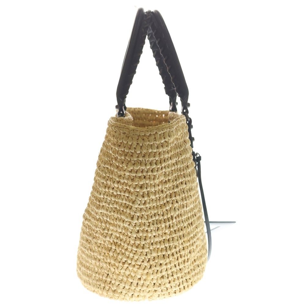 Balenciaga Pannier Tote Basket Beige Black Leather Gold — view 3