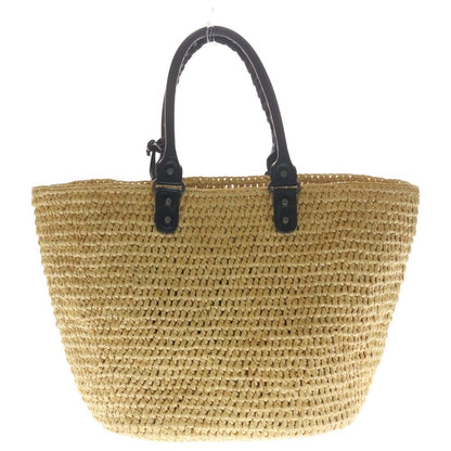 Balenciaga Pannier Tote Basket Beige Black Leather Gold — view 2