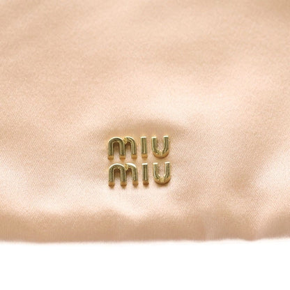 Miu Miu Raso Silk Blend Drawstring Bag Pink — view 5