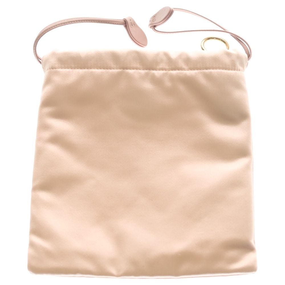 Miu Miu Raso Silk Blend Drawstring Bag Pink — view 2