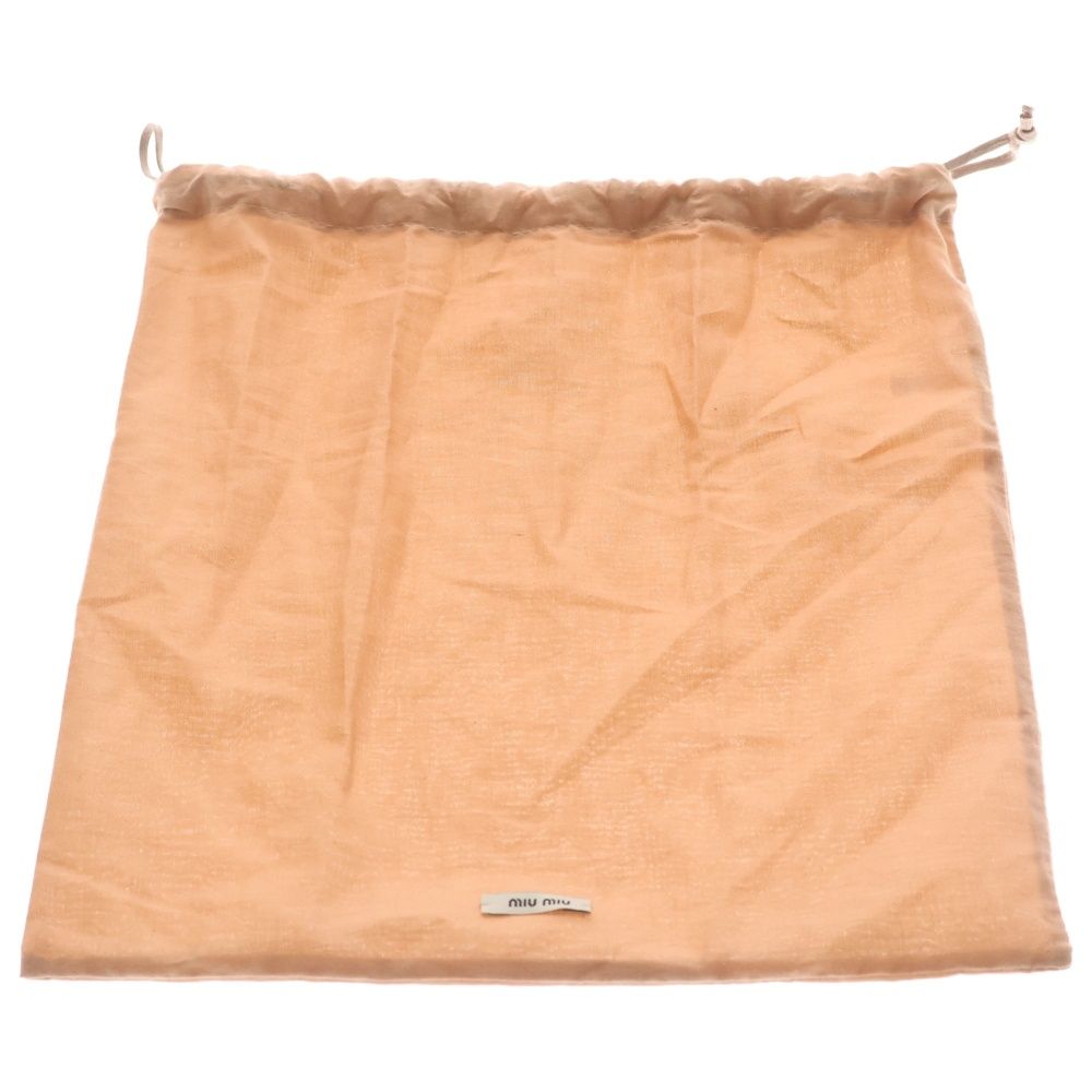 Miu Miu Raso Silk Blend Drawstring Bag Pink — view 6