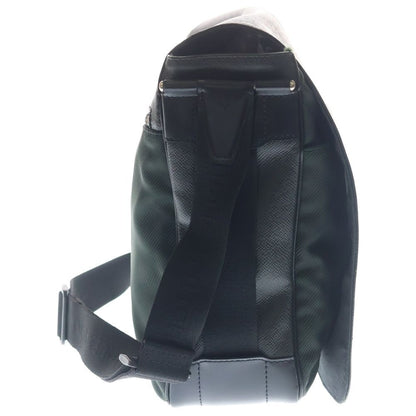 Louis Vuitton Taiga Victor Shoulder Bag Black Leather Silver — view 3
