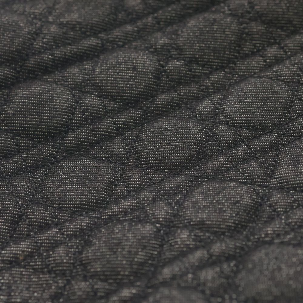 Dior Cannage Denim Tote Shoulder Bag Black Silver — view 6