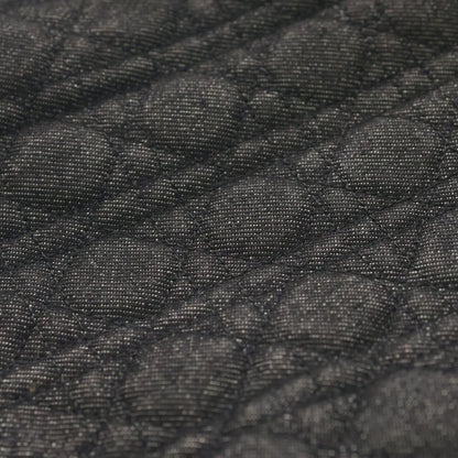 Dior Cannage Denim Tote Shoulder Bag Black Silver — view 6