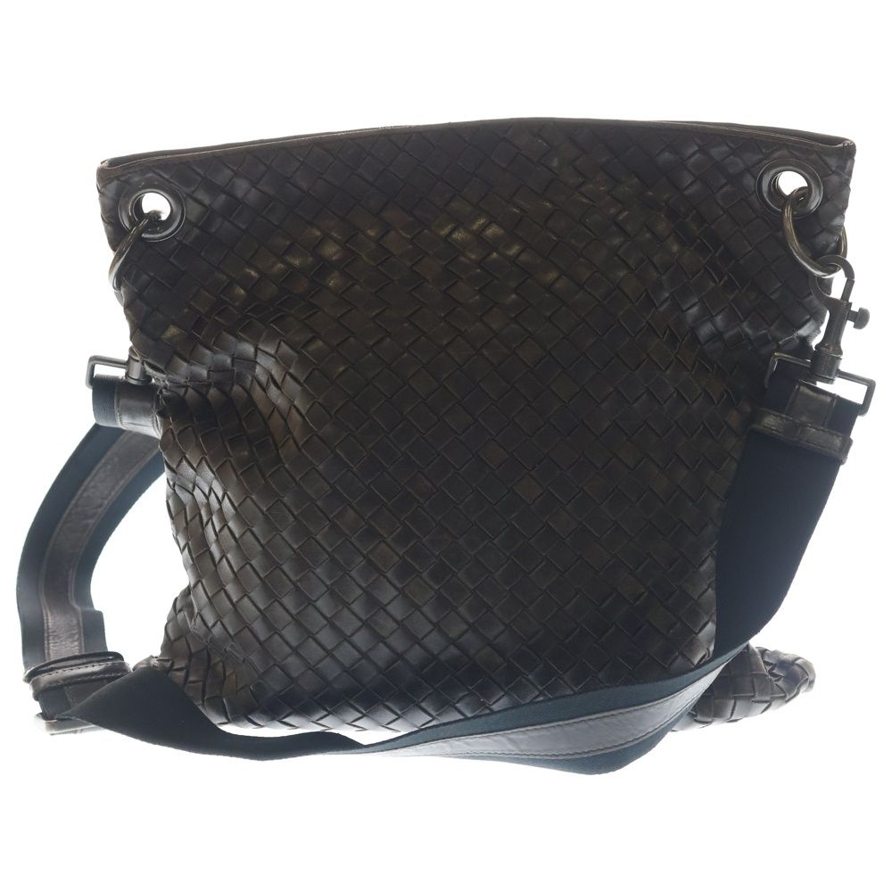 Bottega Veneta Intrecciato Shoulder Back Brown Leather Gunmetal — view 2