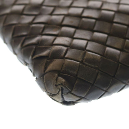 Bottega Veneta Intrecciato Shoulder Back Brown Leather Gunmetal — view 6