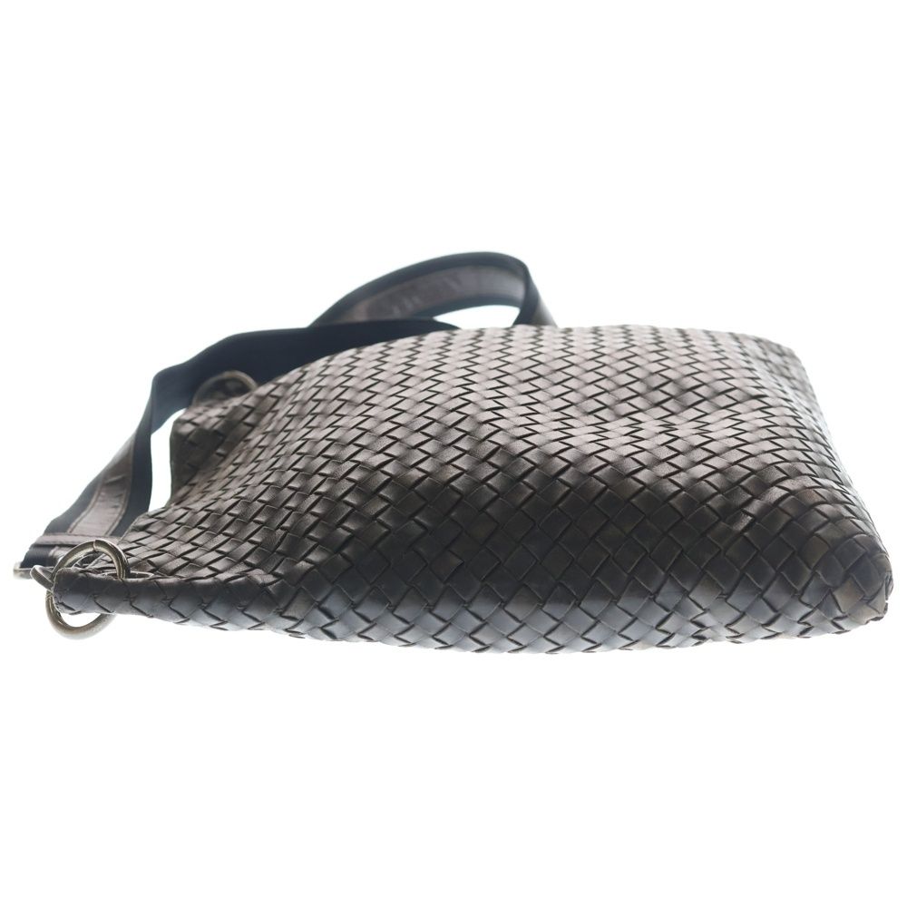 Bottega Veneta Intrecciato Shoulder Back Brown Leather Gunmetal — view 3