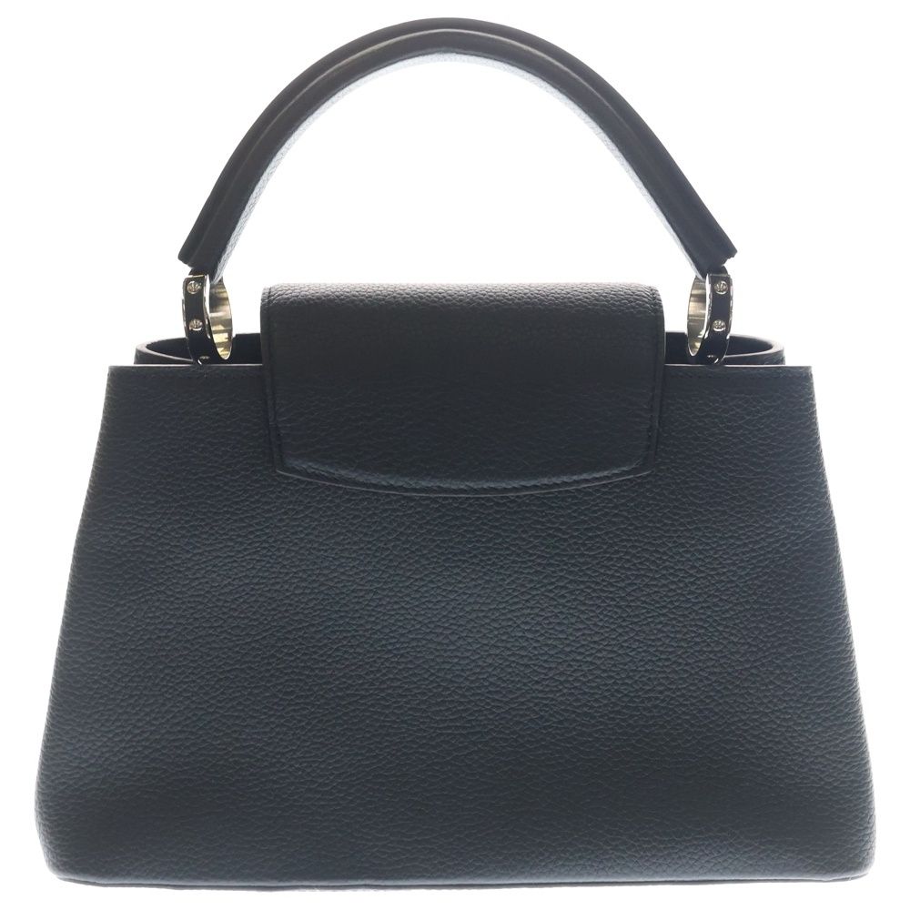 Louis Vuitton Capucines PM 2-Way Shoulder Bag Black Leather Silver — view 2