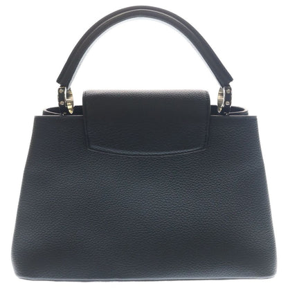 Louis Vuitton Capucines PM 2-Way Shoulder Bag Black Leather Silver — view 2