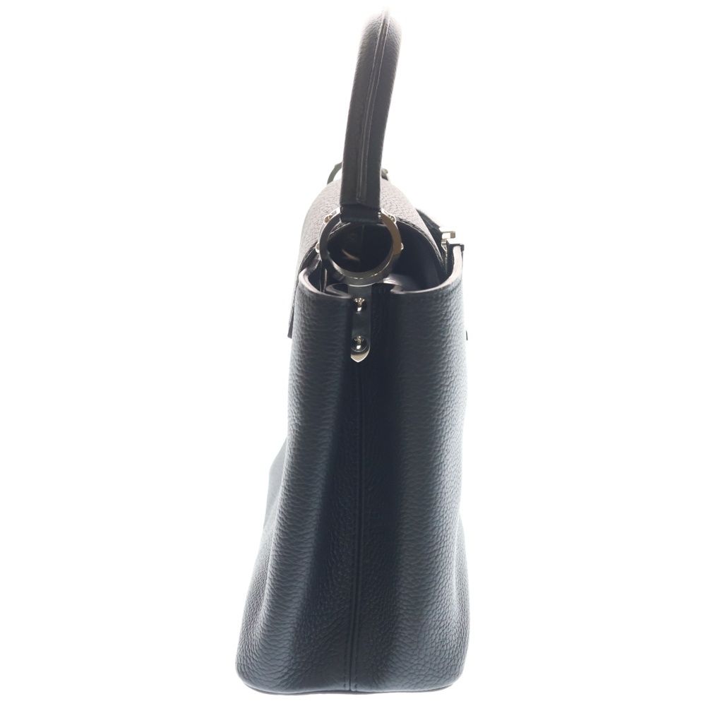 Louis Vuitton Capucines PM 2-Way Shoulder Bag Black Leather Silver — view 3
