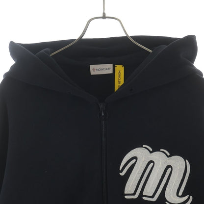 Moncler Mercedes Benz by Logo Embroidery Zip Up Sweatshirt Hoodie Black — view 3
