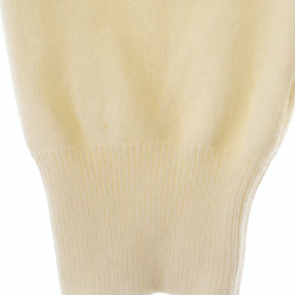 Chanel Cashmere Wool Sequin Cardigan Jacket Collar Long Sleeve Knit Ivory — view 5