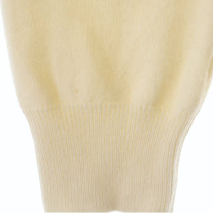 Chanel Cashmere Wool Sequin Cardigan Jacket Collar Long Sleeve Knit Ivory — view 5