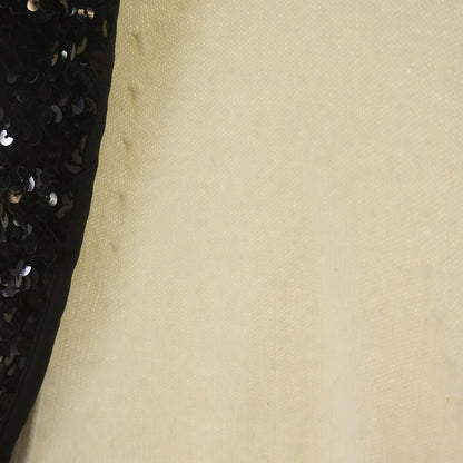 Chanel Cashmere Wool Sequin Cardigan Jacket Collar Long Sleeve Knit Ivory — view 4