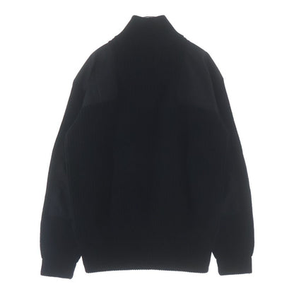 Prada Re-Nylon Triangle Logo Shoulder Cut Replacement Cashmere Blend Wool Knit — view 2