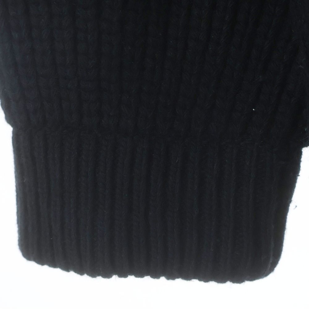 Prada Re-Nylon Triangle Logo Shoulder Cut Replacement Cashmere Blend Wool Knit — view 5