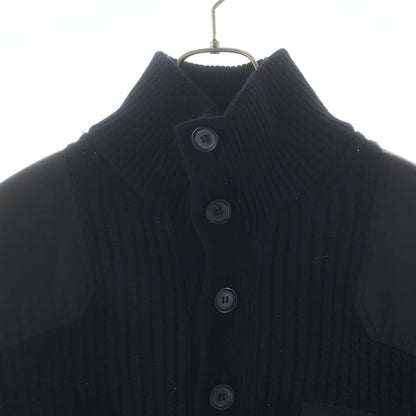 Prada Re-Nylon Triangle Logo Shoulder Cut Replacement Cashmere Blend Wool Knit — view 3