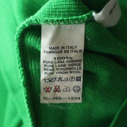 Fendi FF Logo Gold Button Wool Knit Cardigan Green — view 8
