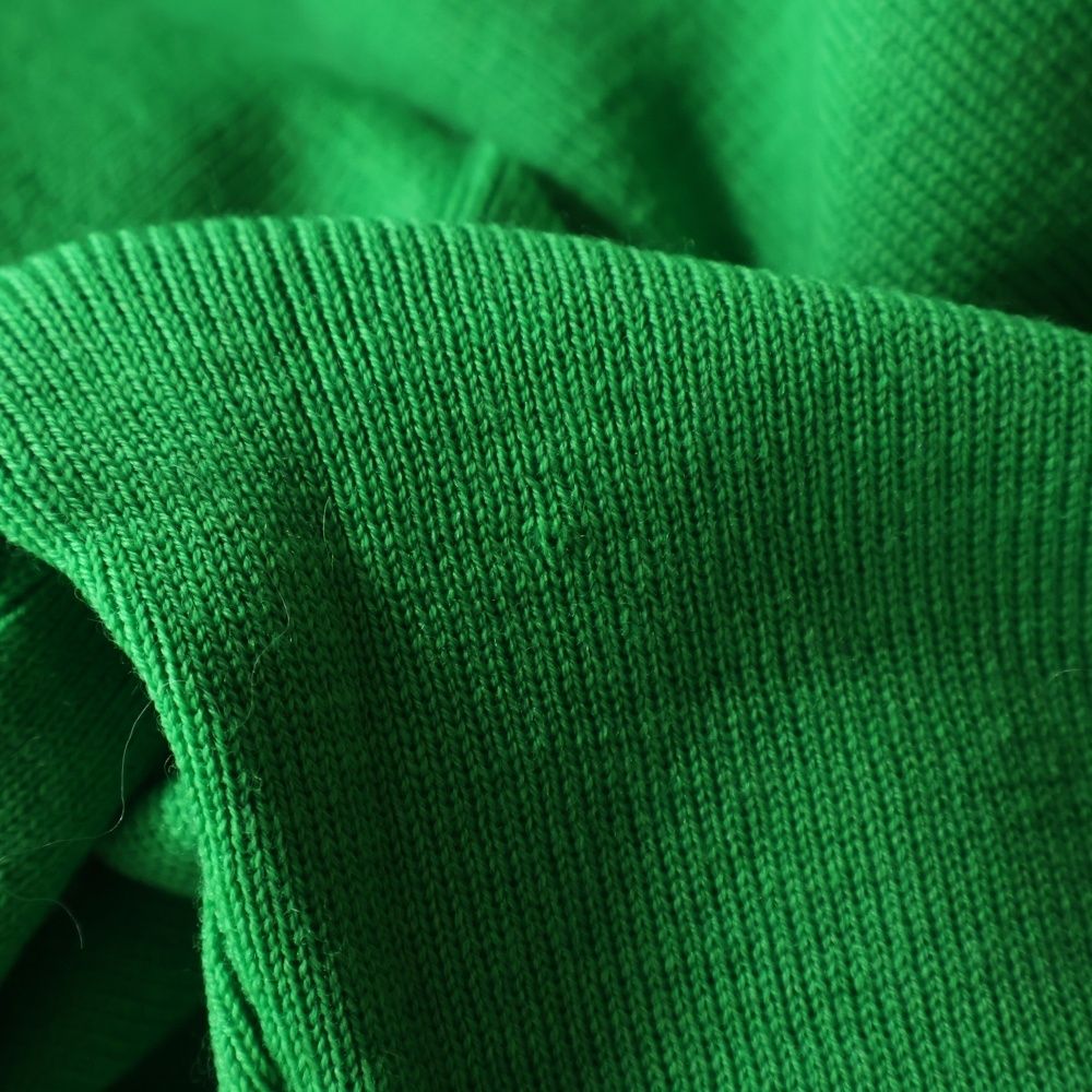 Fendi FF Logo Gold Button Wool Knit Cardigan Green — view 6