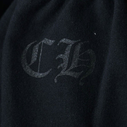 Chrome Hearts Sweatshirt Pants Scroll Label Side Logo Print Long Black — view 7