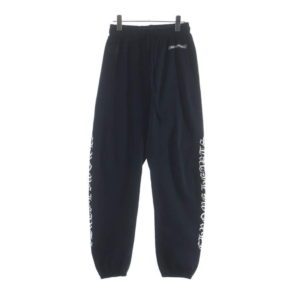 Chrome Hearts Sweatshirt Pants Scroll Label Side Logo Print Long Black