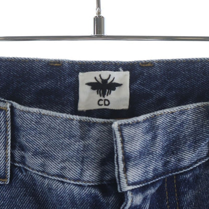 Dior Regular Fit White Cotton Denim Pants Indigo — view 6
