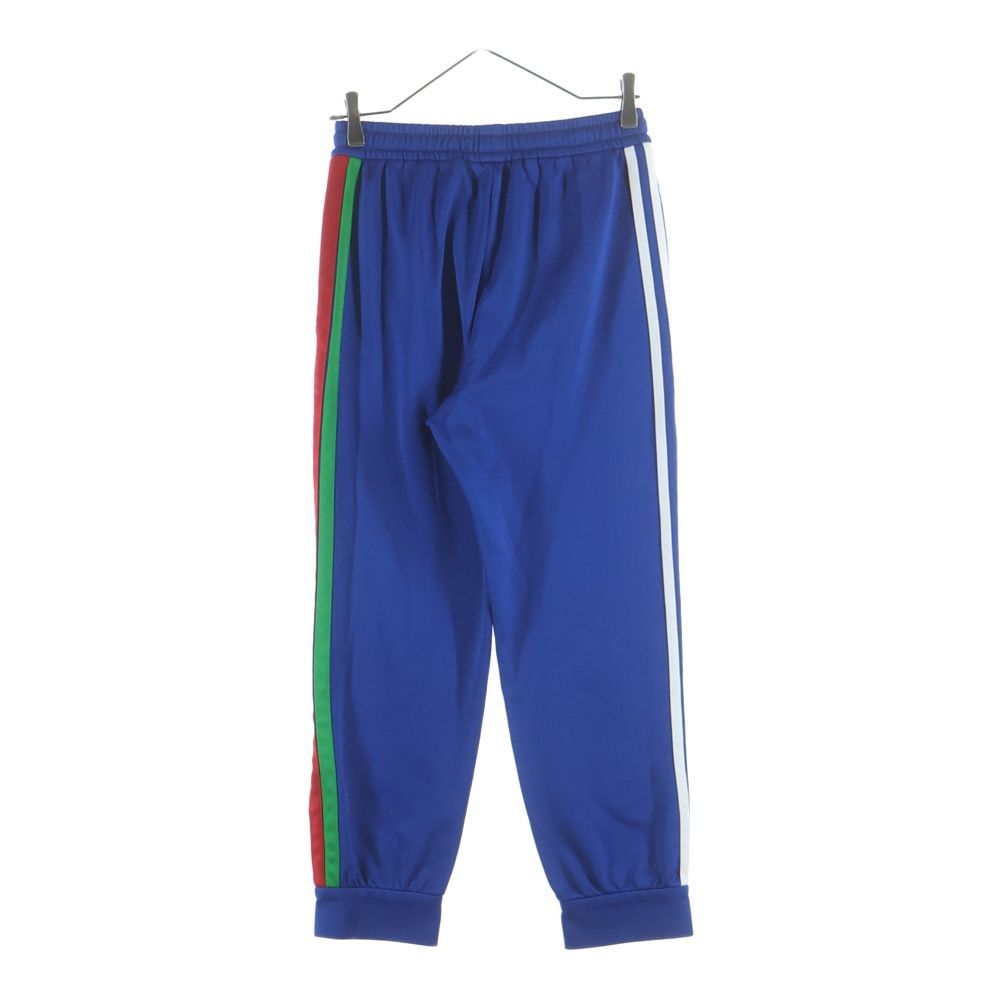 Gucci Adidas Jersey Jogging Pants Logo Embroidery Track Blue — view 2