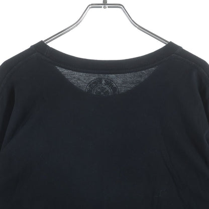 Chrome Hearts Neck Logo L S Tee Print Cotton Crew Long Sleeve T-Shirt Black — view 4