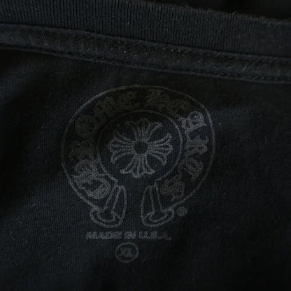Chrome Hearts Neck Logo L S Tee Print Cotton Crew Long Sleeve T-Shirt Black — view 7