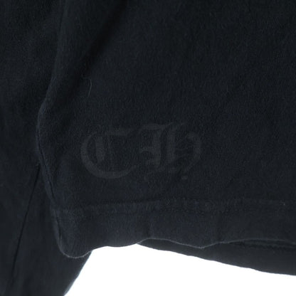 Chrome Hearts Neck Logo L S Tee Print Cotton Crew Long Sleeve T-Shirt Black — view 5