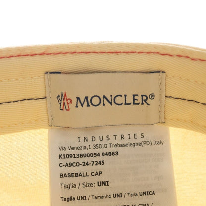 Moncler Logo Baseball Cap Hat Beige — view 7
