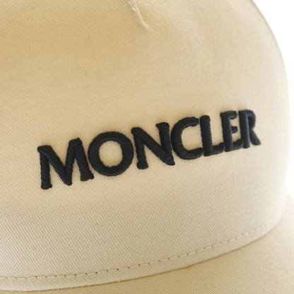 Moncler Logo Baseball Cap Hat Beige — view 5