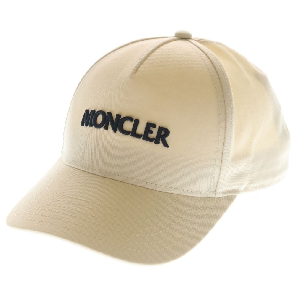 Moncler Logo Baseball Cap Hat Beige