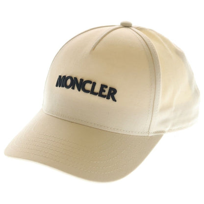 Moncler Logo Baseball Cap Hat Beige