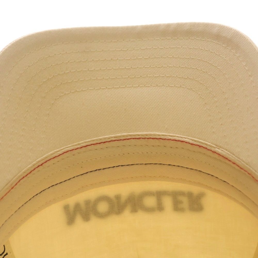 Moncler Logo Baseball Cap Hat Beige — view 6