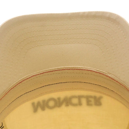 Moncler Logo Baseball Cap Hat Beige — view 6