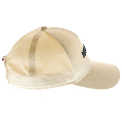Moncler Logo Baseball Cap Hat Beige — view 3