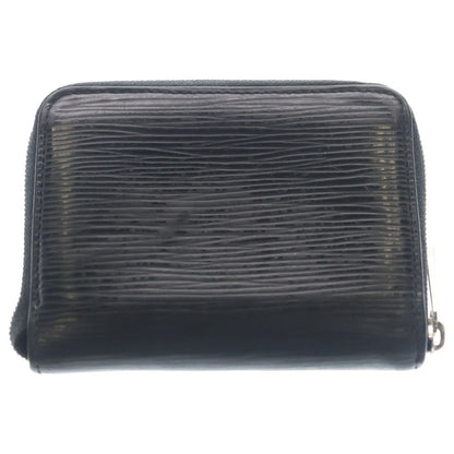 Louis Vuitton Epi Leather Wallet Zip Coin Case Black Silver — view 2