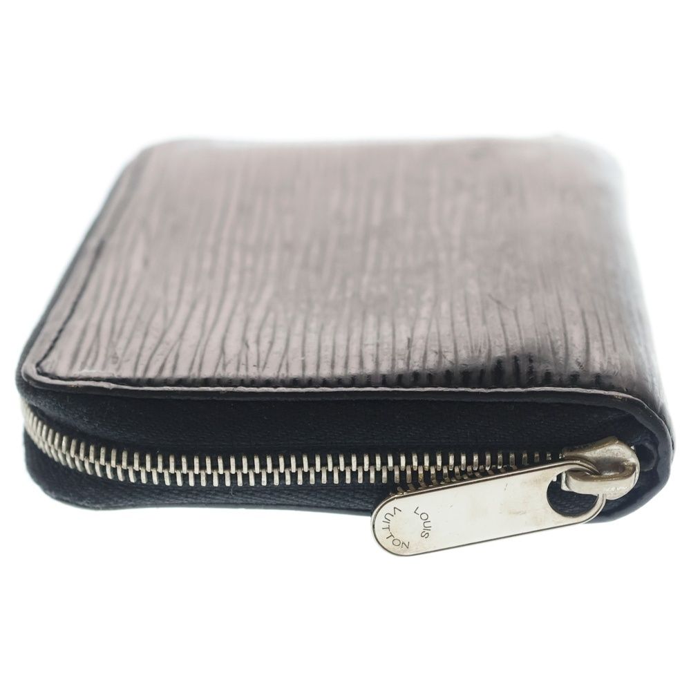 Louis Vuitton Epi Leather Wallet Zip Coin Case Black Silver — view 3