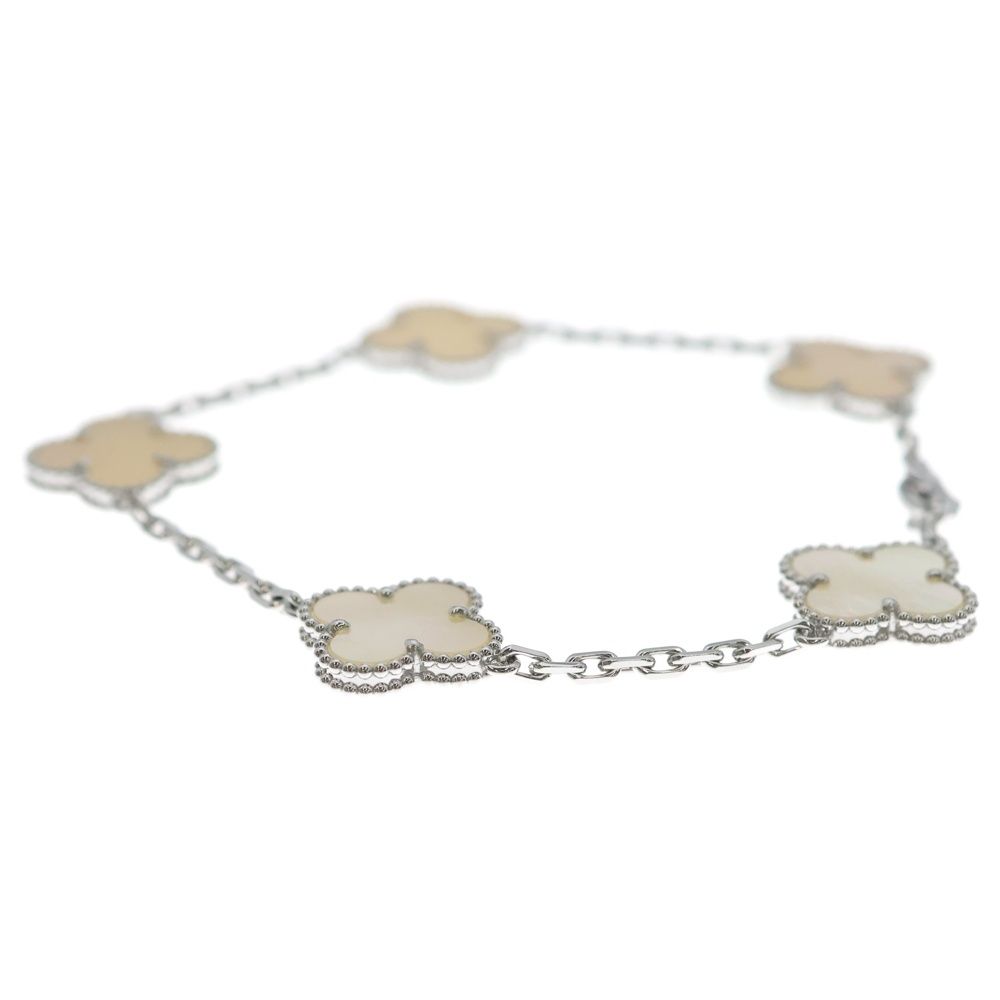Van Cleef & Arpels Vintage Alhambra 5 Motif Mother of Pearl Bracelet — view 4