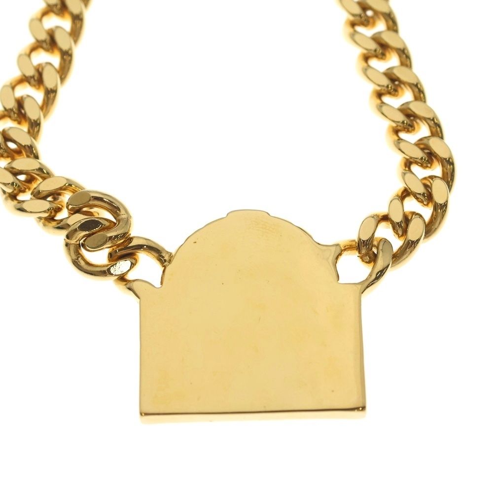 Chanel Rue Cambon Logo Chain Necklace Gold — view 5
