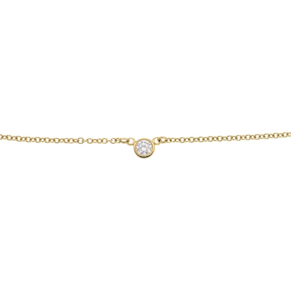 Tiffany & Co by the Yard Diamond Necklace Pendant Chain Gold — view 3