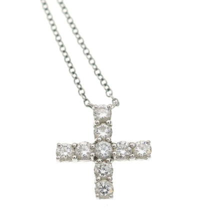 Harry Winston Mini Cross Diamond Pendant Pedpremcrmc Silver — view 3