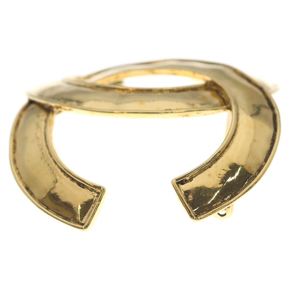 Chanel CC Logo Brooch Pin Badge Gold — view 3