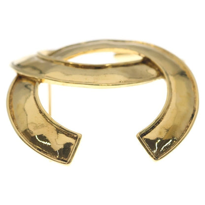 Chanel CC Logo Brooch Pin Badge Gold — view 4