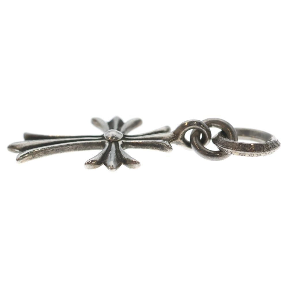 Chrome Hearts Tiny CH Cross Charm Necklace Top Silver — view 3
