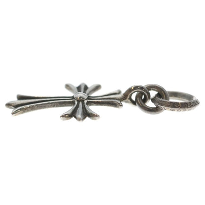 Chrome Hearts Tiny CH Cross Charm Necklace Top Silver — view 3