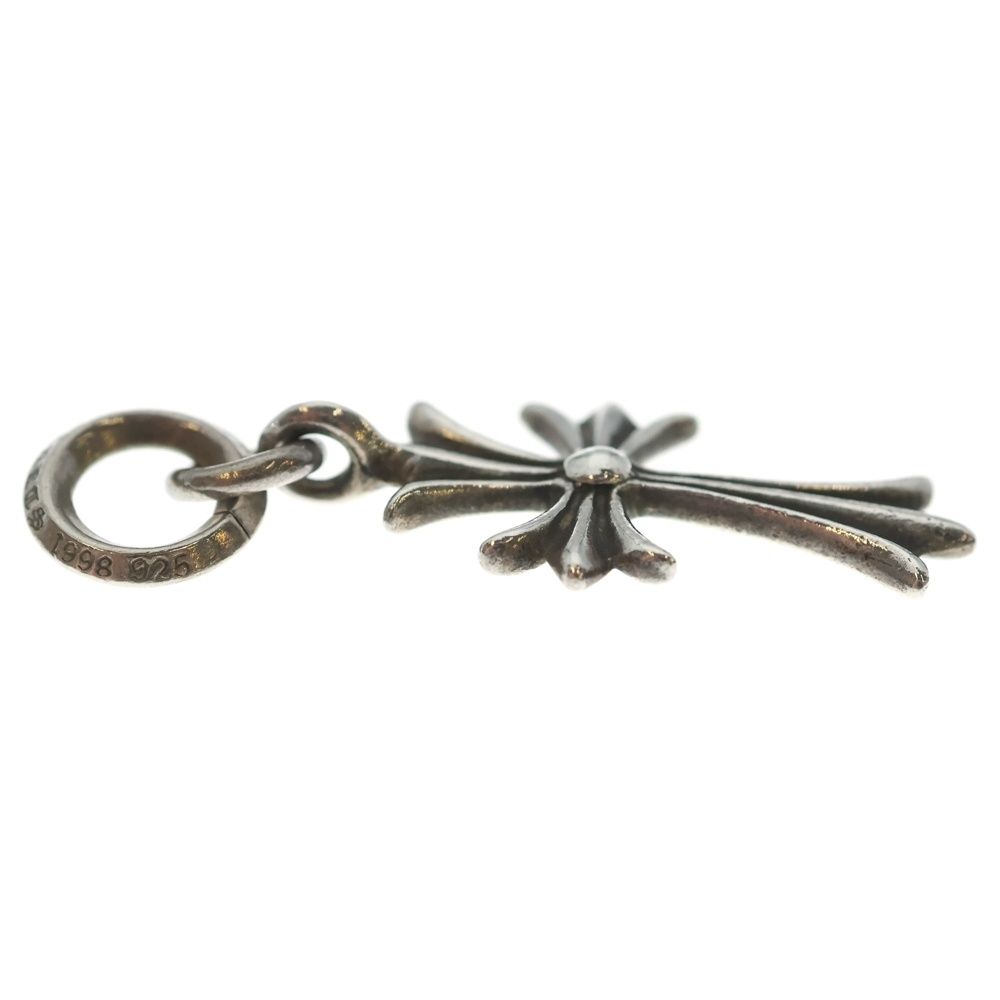 Chrome Hearts Tiny CH Cross Charm Necklace Top Silver — view 4