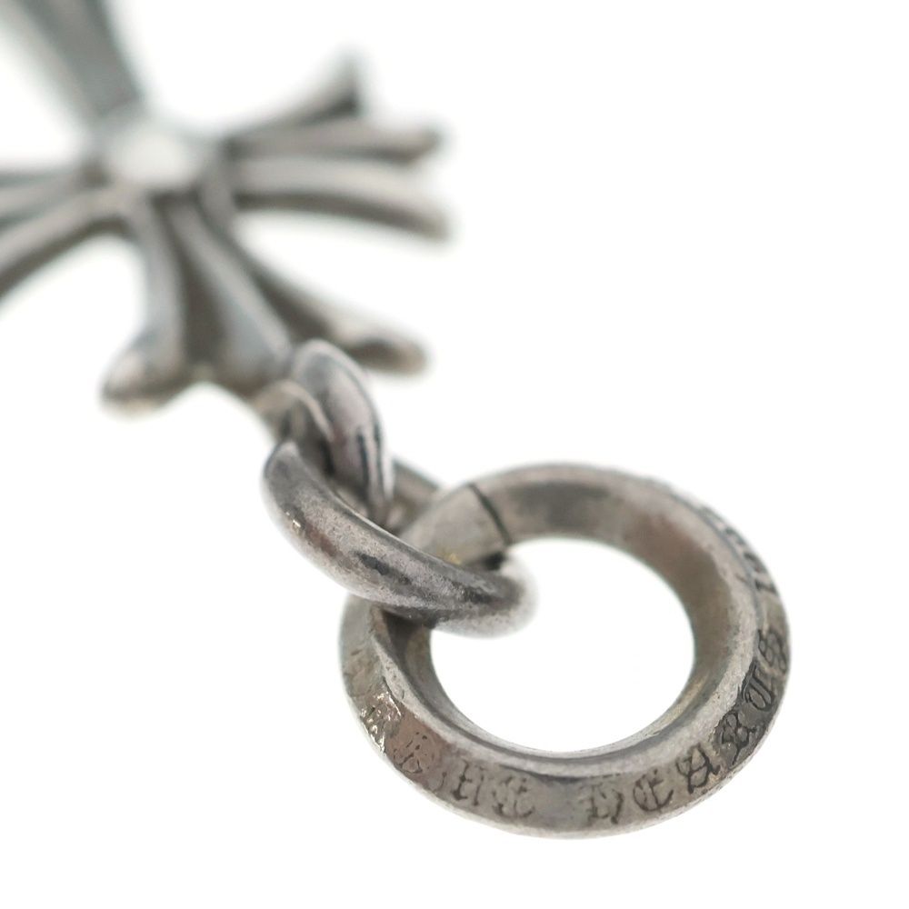 Chrome Hearts Tiny CH Cross Charm Necklace Top Silver — view 6