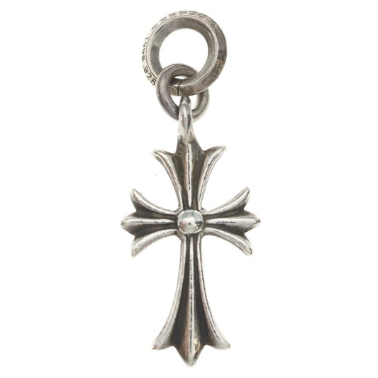 Chrome Hearts Tiny CH Cross Charm Necklace Top Silver